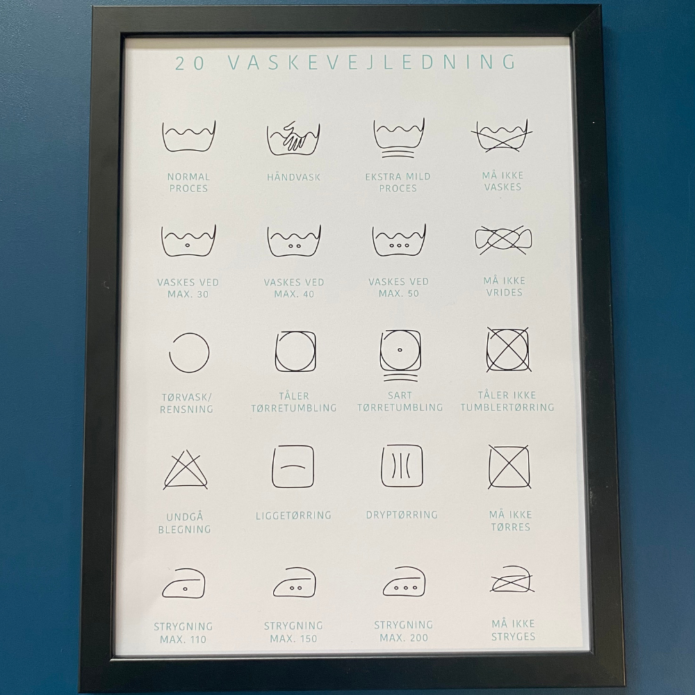 Plakater - "20 vaskevejledning"