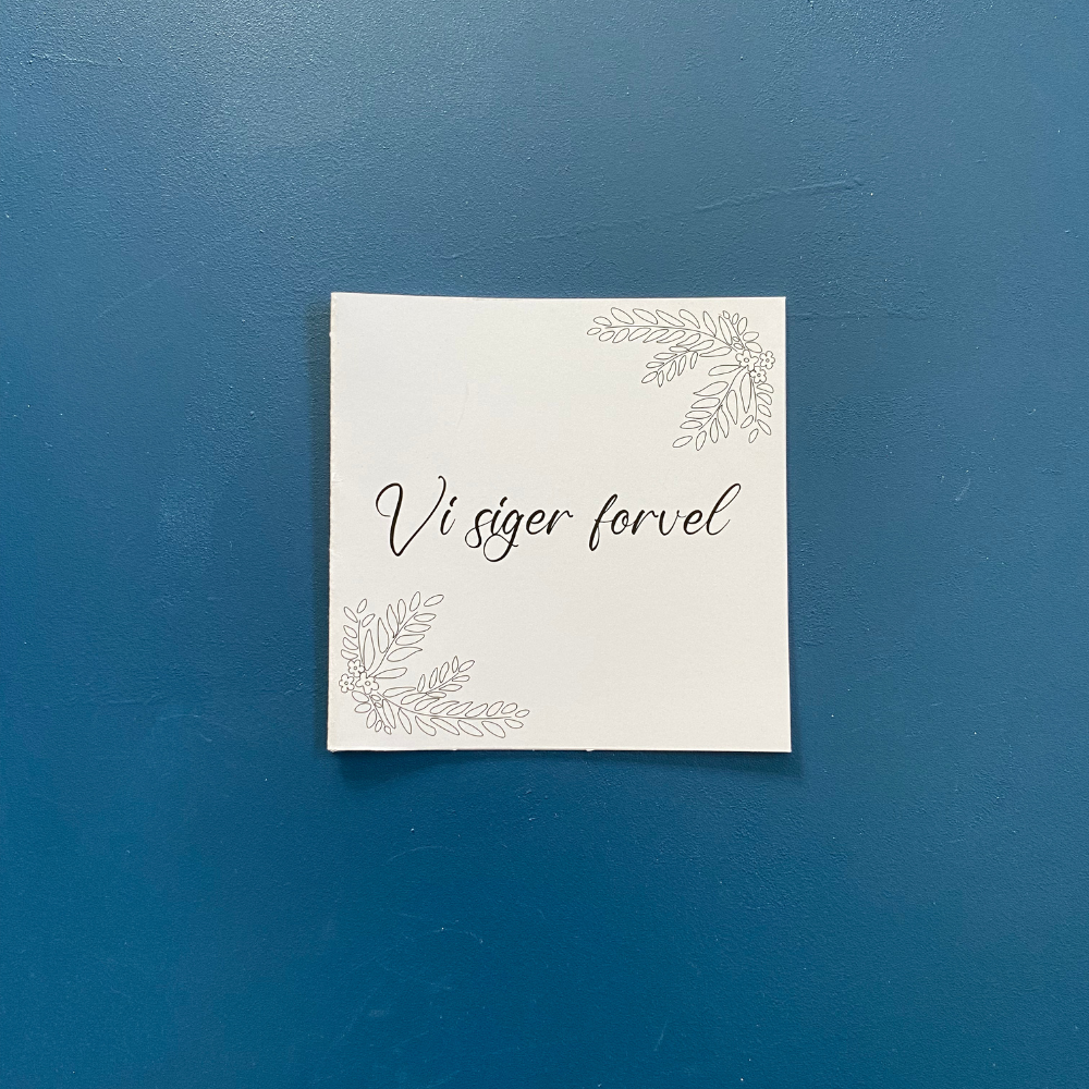 Lejlighedskort Vi siger farvel