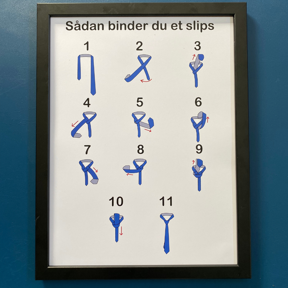 Plakater - "Sådan binder du et slips"
