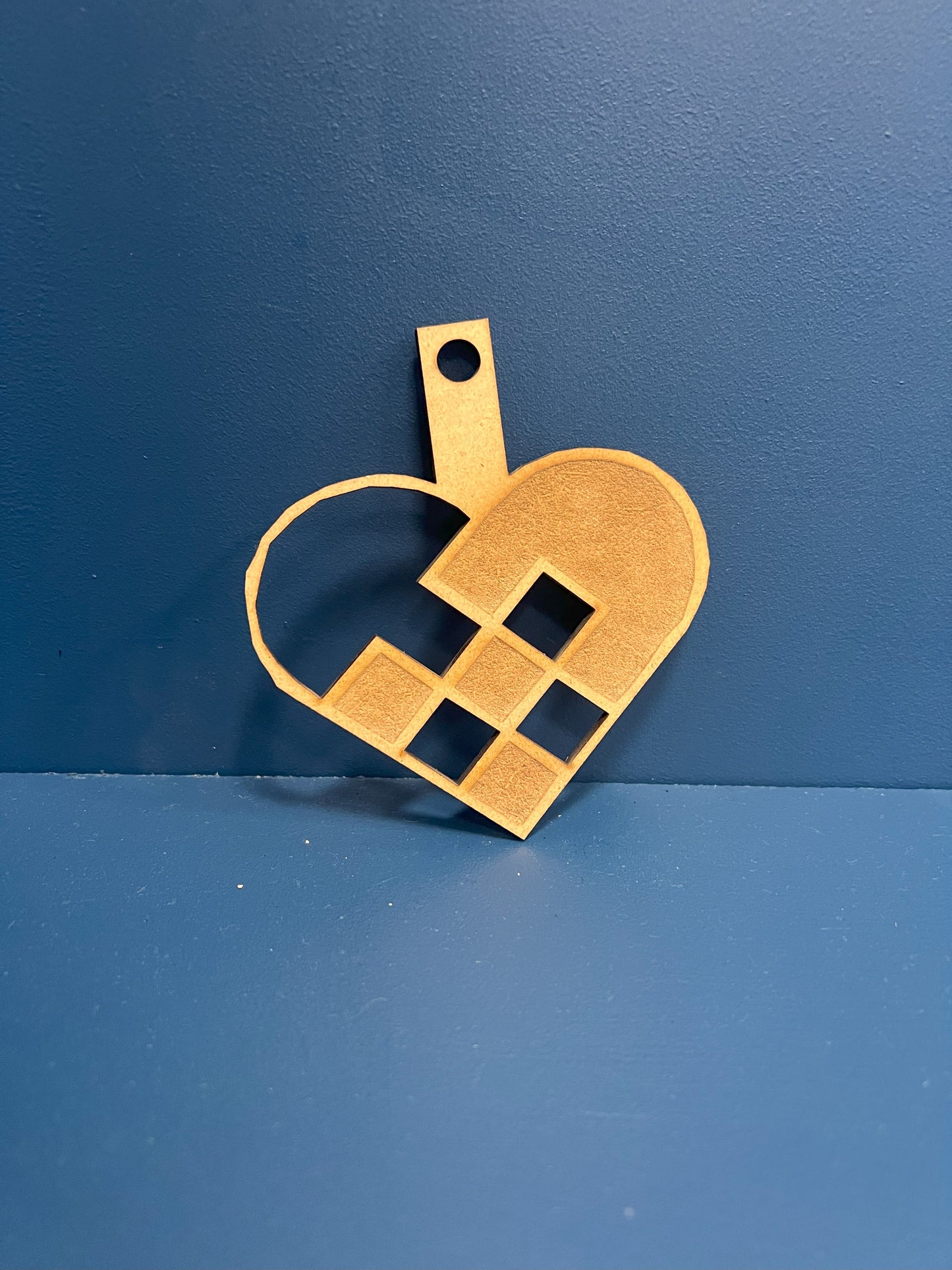 Laser-cuttet julehjerte
