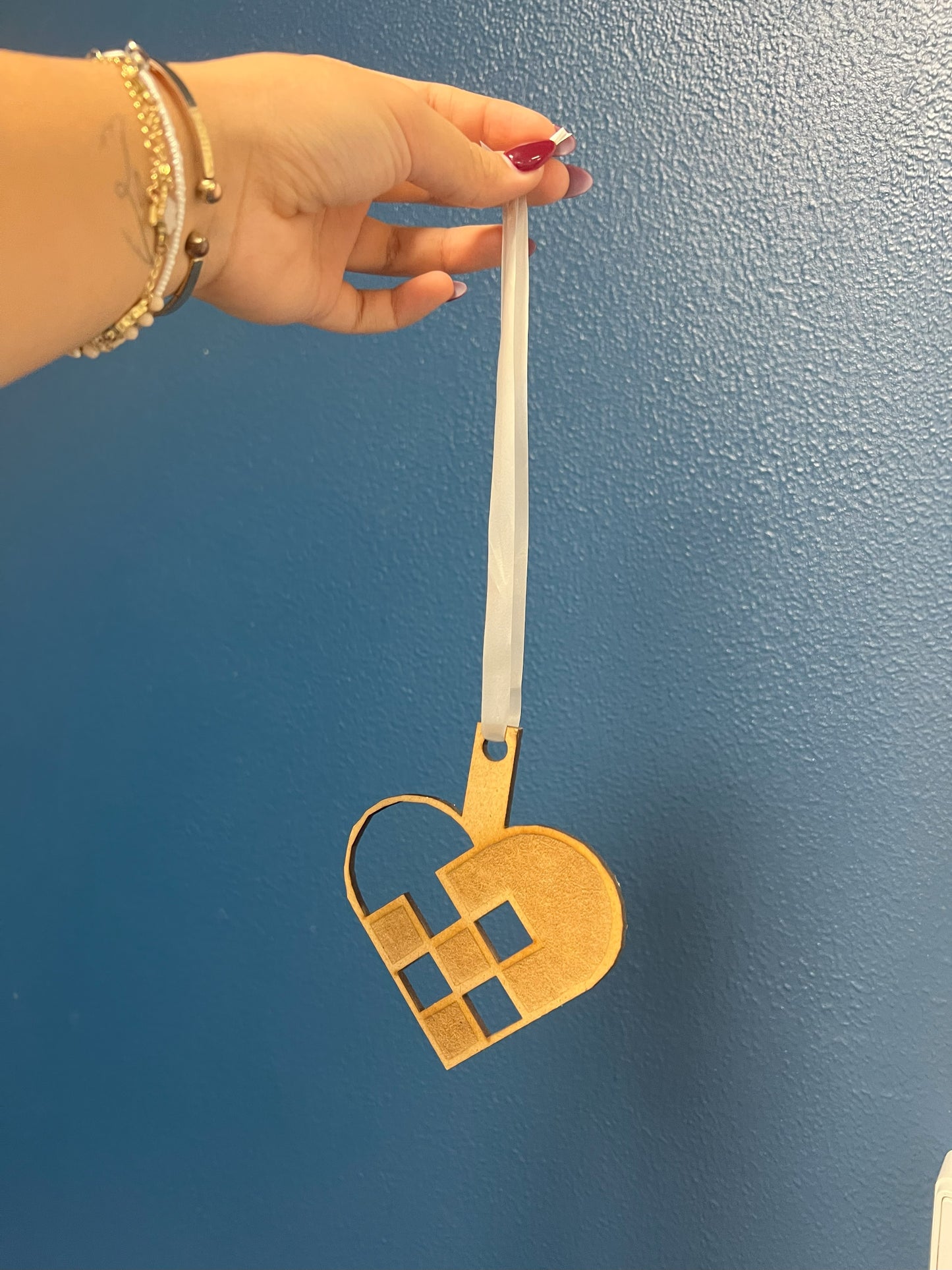 Laser-cuttet julehjerte