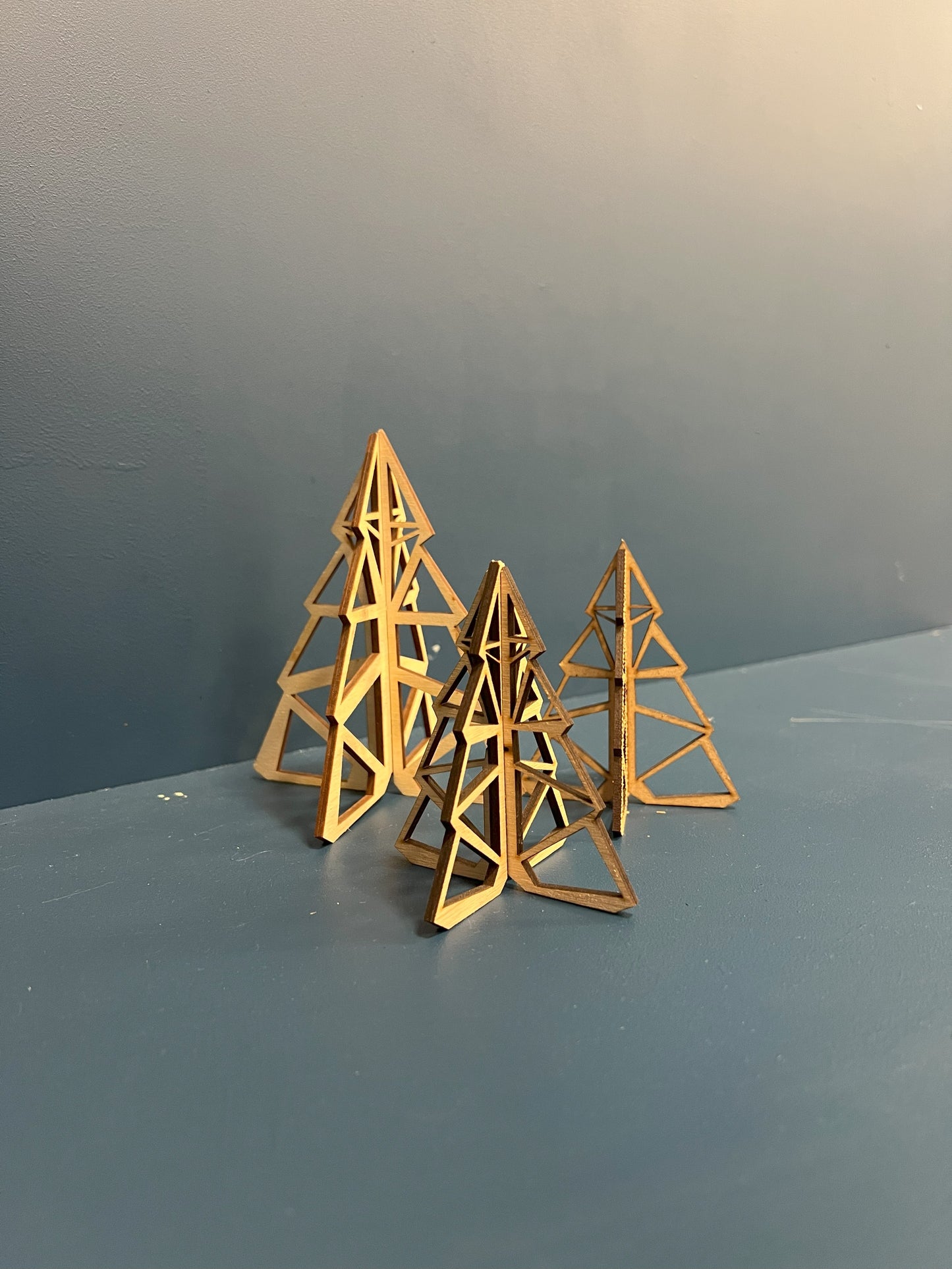 Laser-cuttet juletræ sæt
