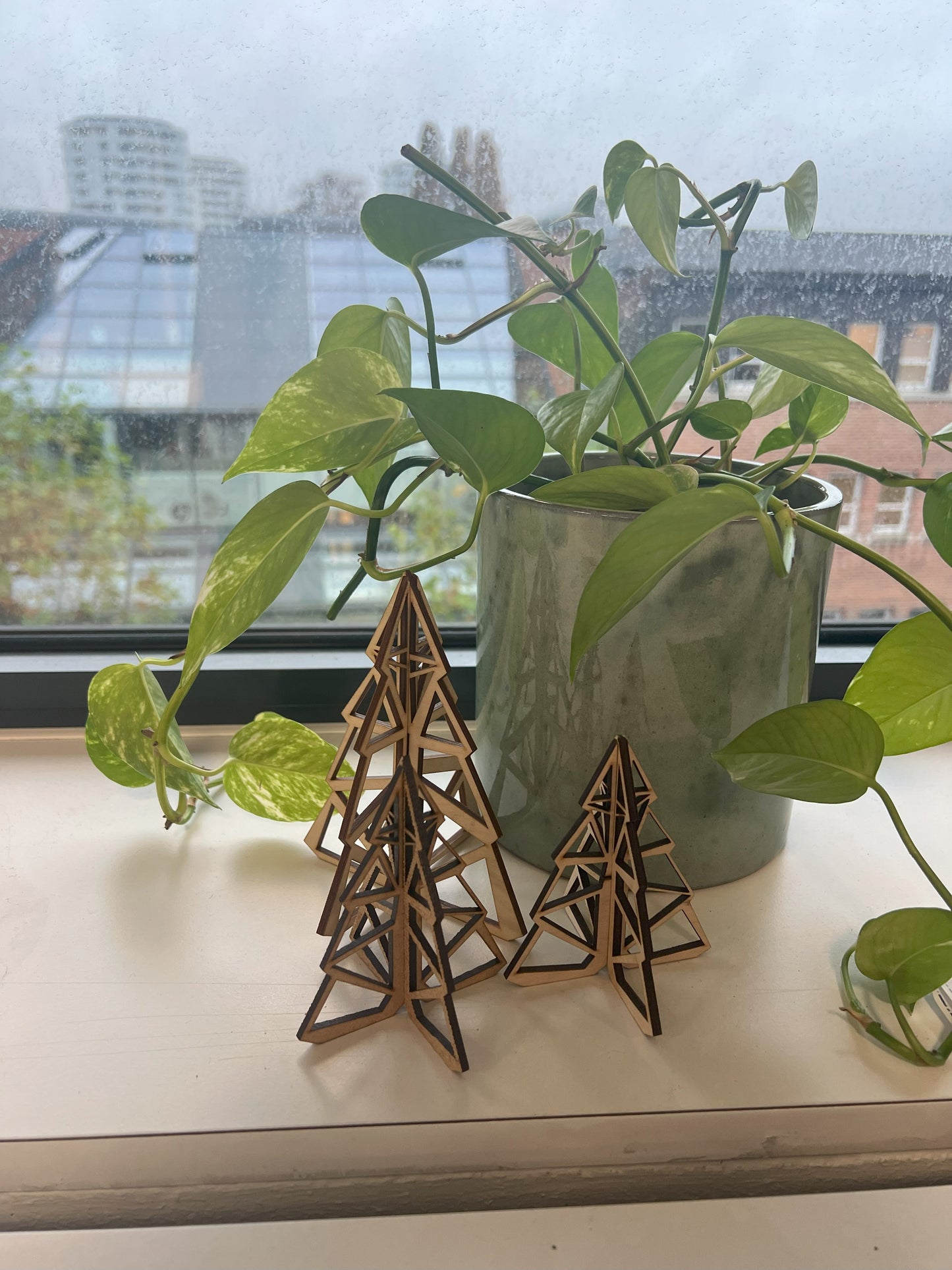 Laser-cuttet juletræ sæt