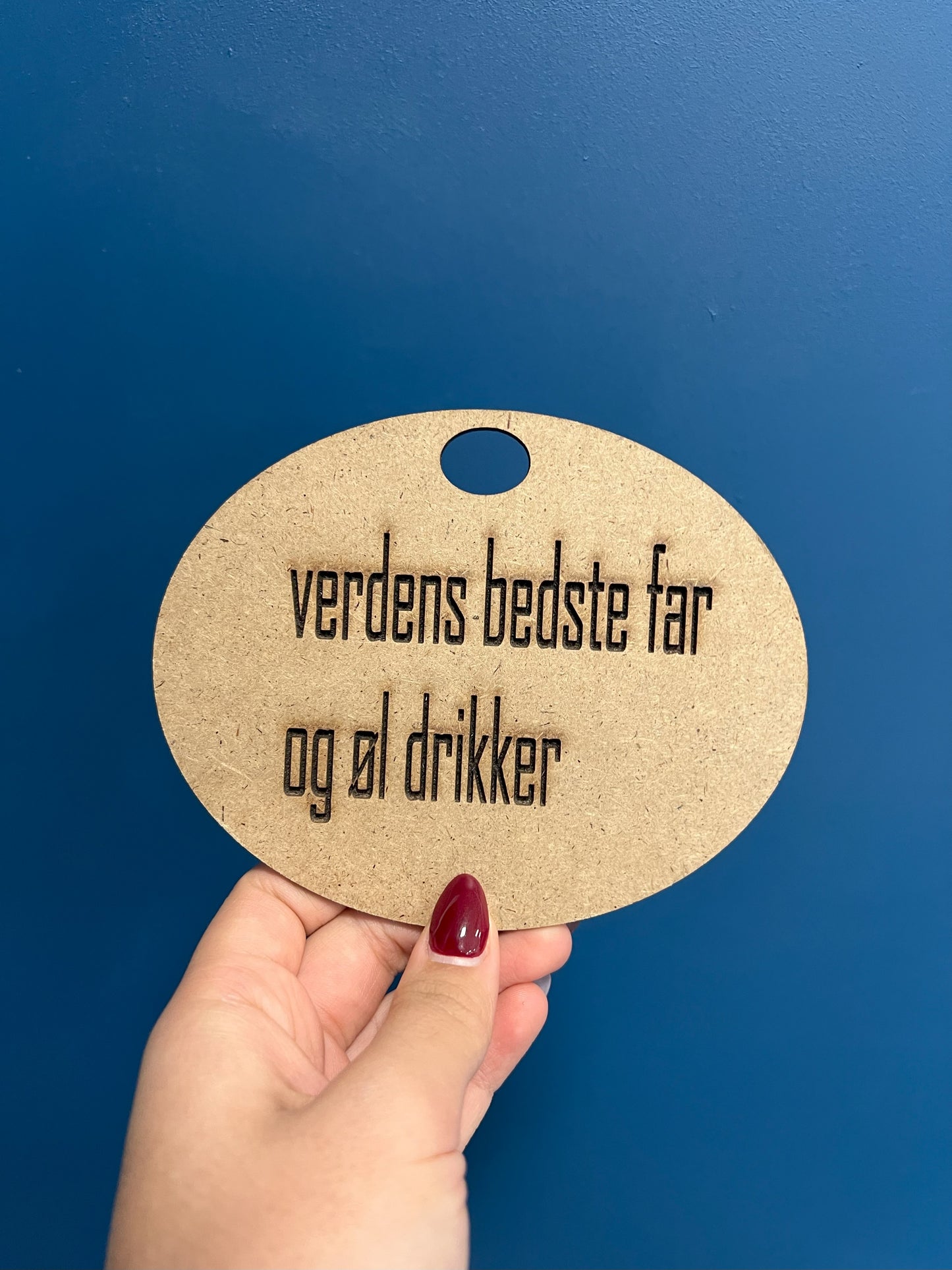 Laser-cuttet personlig hilsen