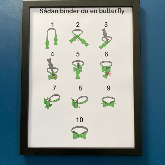 Plakater - "Sådan binder du en butterfly"
