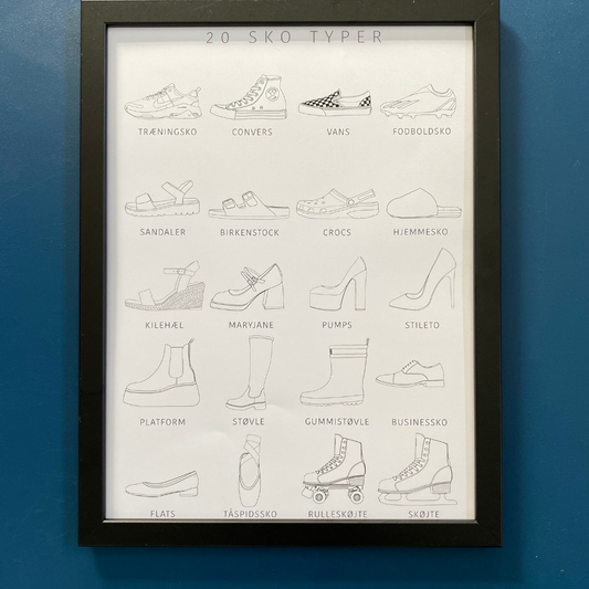 Plakater - "20 sko typer"