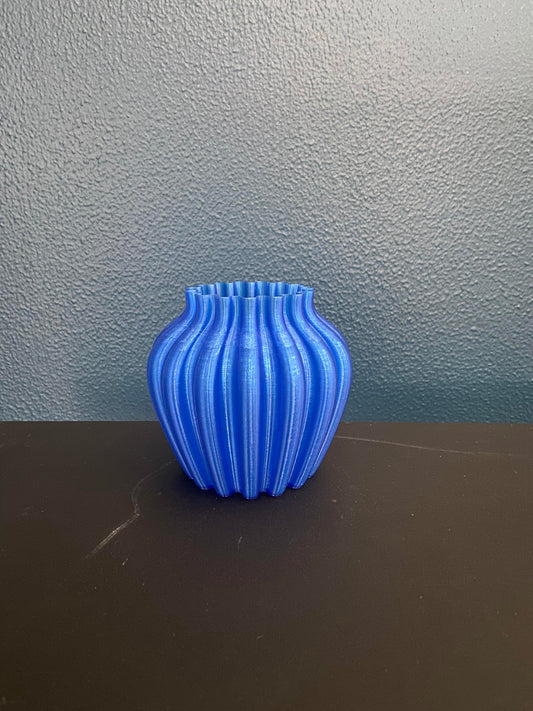 Blå Rund Vase - Unikt FGU design