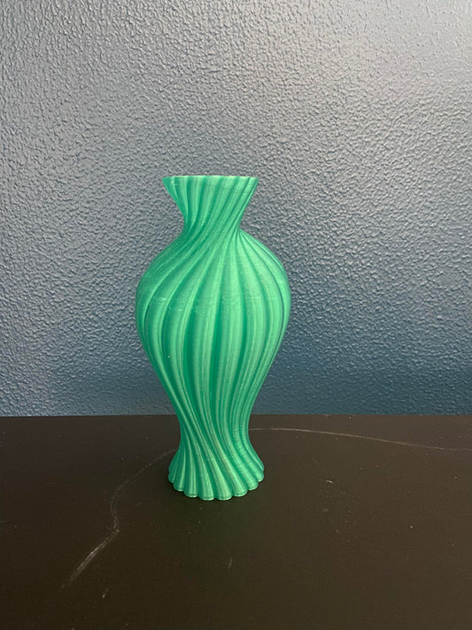 Grøn Høj Bølge Vase - Unikt FGU design