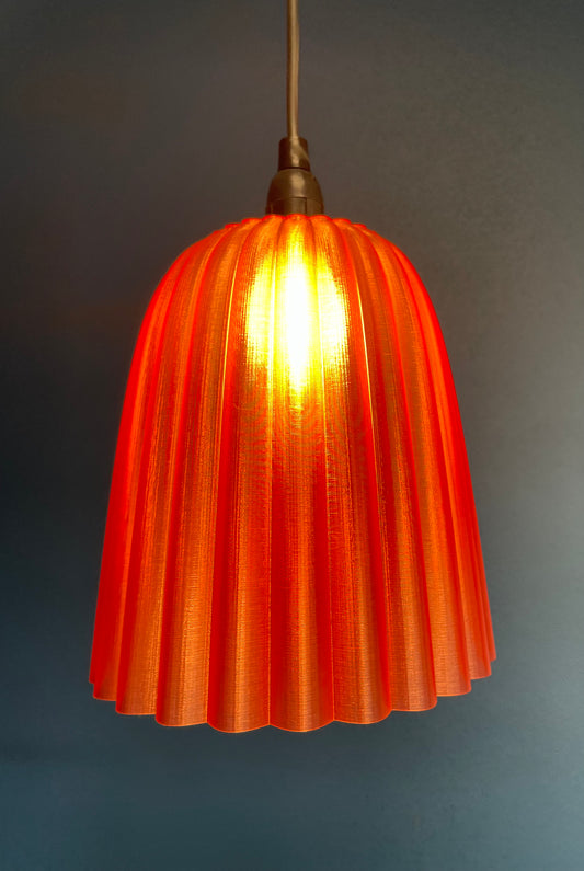 3D printet Rød Lampe - Unikt FGU design