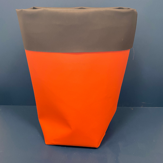 Stor Kurv "Orange og Brun" - Unikt design