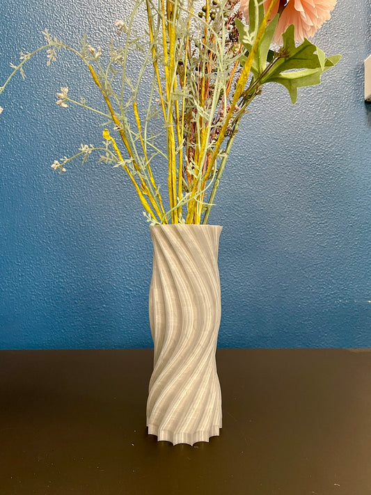 Beige Vase 3D printet - Unikt FGU design